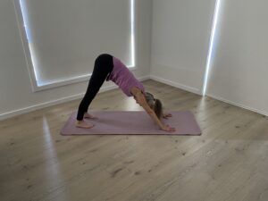 A fundamental yoga pose for improving blood circulation throughout the body. While holding this yoga pose in a relaxed manner it allows your spine, neck &amp; head to lengthen, strengthen &amp; relax. Consequently this allows your ears, nose and throat cavities to open blocked channels and thus decongest areas in your ears, nose and throat giving relief from tinnitus.